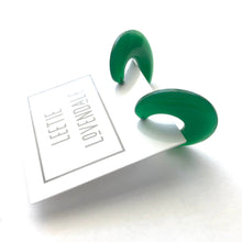 Load image into Gallery viewer, Art Deco Flat Hoop Earrings