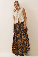 Load image into Gallery viewer, Leopard Print Tier Skirt 1XL