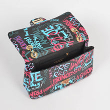 Load image into Gallery viewer, Graffiti Clutch, Black