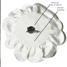 Load image into Gallery viewer, Statement Flower Satin Brooch