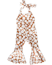 Load image into Gallery viewer, Andi Pleated Bell Bottom Jumpsuit - Flower Child
