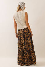 Load image into Gallery viewer, Leopard Print Tier Skirt 1XL