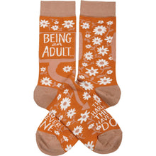 Load image into Gallery viewer, Being An Adult Hardest Thing I Have Done Socks