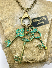 Load image into Gallery viewer, Vintage Boho  Key Charm Necklace