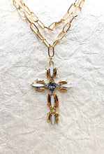 Load image into Gallery viewer, Crystal Cross  Statement Necklace