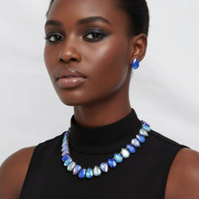 Load image into Gallery viewer, Ocean Teardrop Crystals Gemstone Collar Necklace