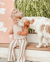 Load image into Gallery viewer, Blakely Boho Bell Bottoms - Tan Stripes