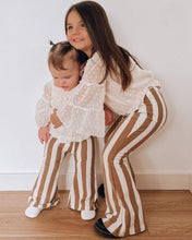 Load image into Gallery viewer, Blakely Boho Bell Bottoms - Tan Stripes