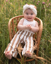 Load image into Gallery viewer, Blakely Boho Bell Bottoms - Tan Stripes