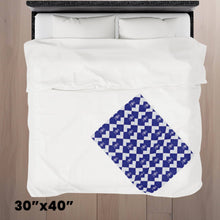 Load image into Gallery viewer, Zeta Phi Beta Argyle Plush Throw
