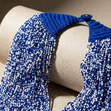 Load image into Gallery viewer, ZPB Mixed Blue &amp; White 100 Strand Bead Necklace