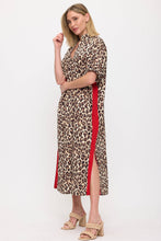 Load image into Gallery viewer, Leopard Print Dress, Red Contrast