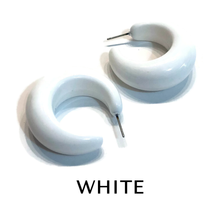Load image into Gallery viewer, Chunky Lucille Lucite Hoop Earrings