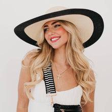 Load image into Gallery viewer, Miami Summer Wide Floppy Sun Hat: Tan