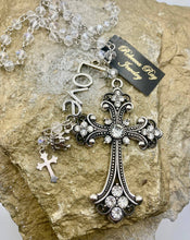 Load image into Gallery viewer, Silver Cross Charm Necklace