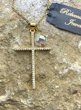 Load image into Gallery viewer, Crystal Cross Necklace
