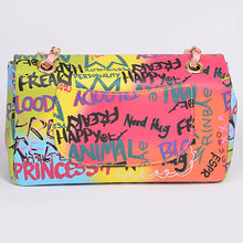 Load image into Gallery viewer, Graffiti Clutch, Black