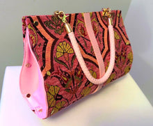 Load image into Gallery viewer, Pink Carnation Chenille Clutch