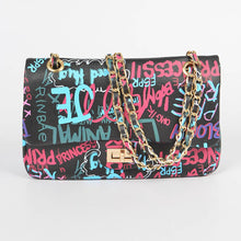 Load image into Gallery viewer, Graffiti Clutch, Black