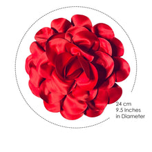 Load image into Gallery viewer, Statement Flower Satin Brooch