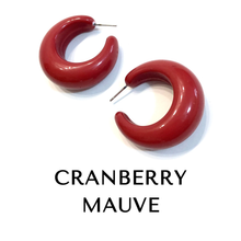 Load image into Gallery viewer, Chunky Lucille Lucite Hoop Earrings