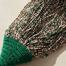 Load image into Gallery viewer, Mixed Pink &amp; Green 100 Strand Bead Necklace