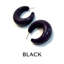 Load image into Gallery viewer, Chunky Lucille Lucite Hoop Earrings