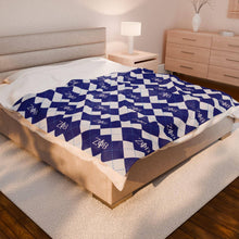 Load image into Gallery viewer, Zeta Phi Beta Argyle Plush Throw