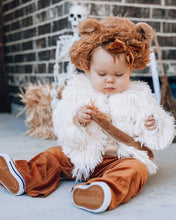 Load image into Gallery viewer, Fatima Faux Shag Layered Jacket - Ivory