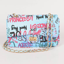 Load image into Gallery viewer, Graffiti Clutch, Black