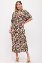 Load image into Gallery viewer, Leopard Print Dress, Red Contrast