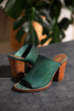 Load image into Gallery viewer, Hallie Heeled Sandal in Teal