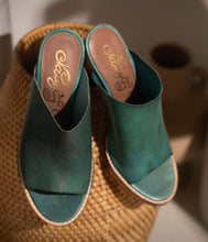 Load image into Gallery viewer, Hallie Heeled Sandal in Teal