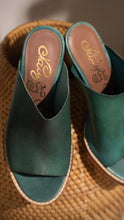 Load image into Gallery viewer, Hallie Heeled Sandal in Teal