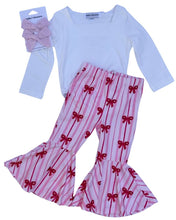 Load image into Gallery viewer, Keely Exaggerated Bell Bottoms - Sweetheart Bows