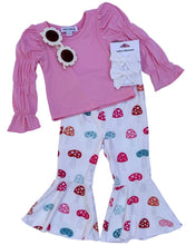 Load image into Gallery viewer, Lina Pleated Bell Bottoms - Toadstools