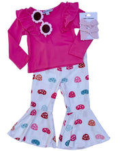 Load image into Gallery viewer, Lina Pleated Bell Bottoms - Toadstools