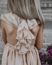 Load image into Gallery viewer, Nellie Ruffle Maxi Dress - Champagne