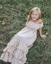 Load image into Gallery viewer, Nellie Ruffle Maxi Dress - Champagne