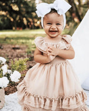 Load image into Gallery viewer, Nellie Ruffle Maxi Dress - Champagne