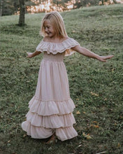 Load image into Gallery viewer, Nellie Ruffle Maxi Dress - Champagne