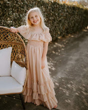 Load image into Gallery viewer, Nellie Ruffle Maxi Dress - Champagne