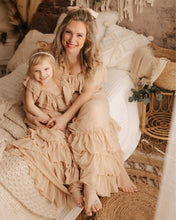 Load image into Gallery viewer, Nellie Ruffle Maxi Dress - Champagne