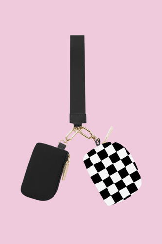 Checkered Love Wristlet