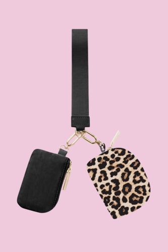 Leopard Wristlet