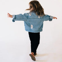 Load image into Gallery viewer, Distressed Denim Jacket - kids