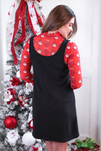 Load image into Gallery viewer, Ribbed Jumper Dress - Black