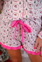 Load image into Gallery viewer, Santa Ruffle Pajamas