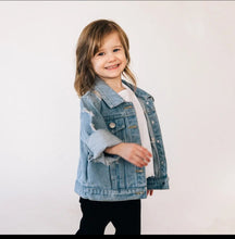Load image into Gallery viewer, Distressed Denim Jacket - kids