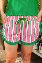 Load image into Gallery viewer, Stripe Ruffle Shorts